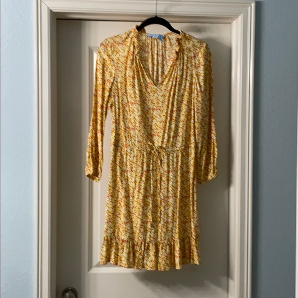 Draper James floral ditsy dress yellow
